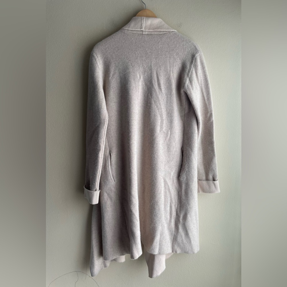 The Cashmere Project Women Long Thick Cardigan Cashmere Sweater Light Pink XS - Picture 8 of 13